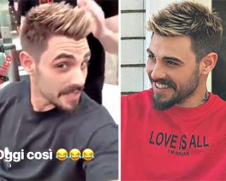 Francesco Monte, nuovo look: diventa biondo