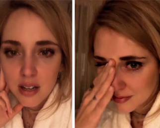 Chiara Ferragni in lacrime, lo sfogo social per i fan