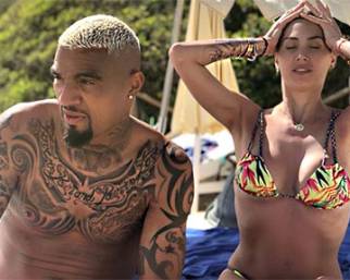 Melissa Satta e Kevin Prince Boateng a Ibiza in vacanza
