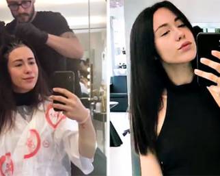 Aurora Ramazzotti, cambio look: capelli neri