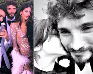 De Martino con Santiago e Gilda alle nozze di amici