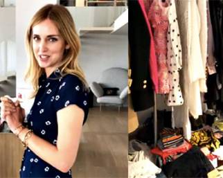Chiara Ferragni mostra la sua nuova stanza guardaroba