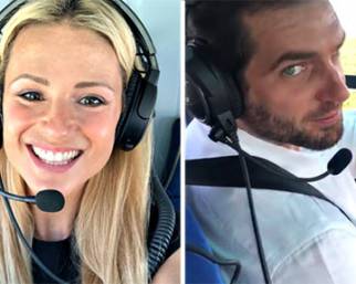 Hunziker in elicottero con la famiglia