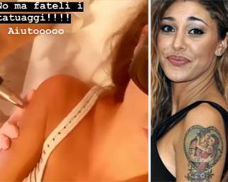 Belen Rodriguez pentita dei tatuaggi