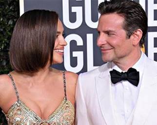 Irina Shayk e Bradley Cooper ai Golden Globe