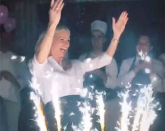 Michelle Hunziker, cena di compleanno gourmet