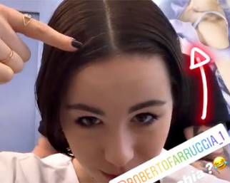 Aurora Ramazzotti ha già i capelli bianchi