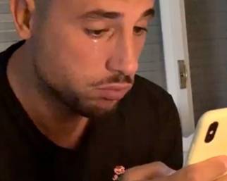 Umberto D'Aponte in lacrime per la figlia