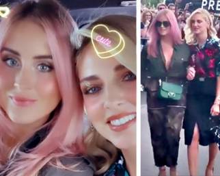 Chiara e Valentina Ferragni alle sfilate