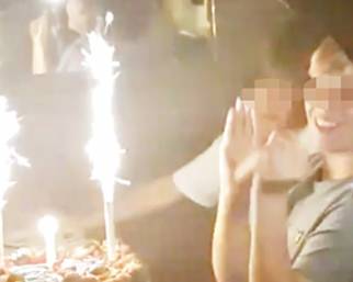 Cristian Totti, compleanno con super torta