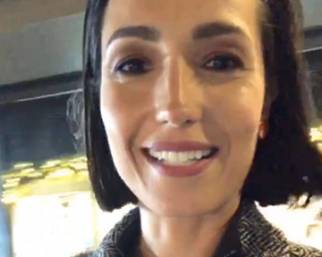 Caterina Balivo ha incontrato il Papa