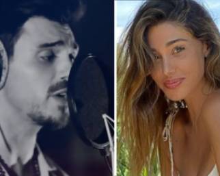 Francesco Monte cantante, la reazione di Belen