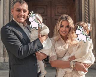 Costanza Caracciolo e Bobo Vieri, il battesimo di Isabel