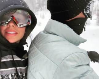 Georgina Rodriguez pazza per la neve