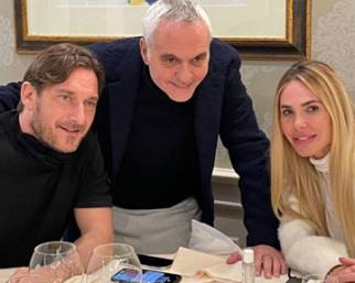 Blasi e Totti, pranzo con sopresa