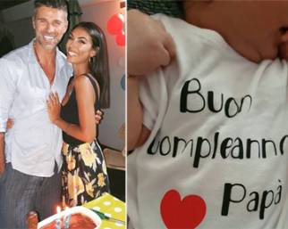 Fabio Fulco, primo compleanno da papà