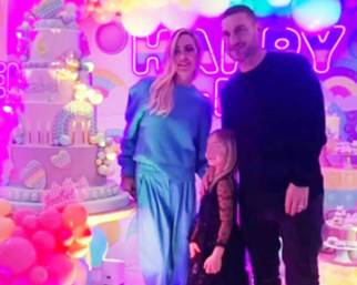 Ilary Blasi e Francesco Totti insieme alla festa della figlia